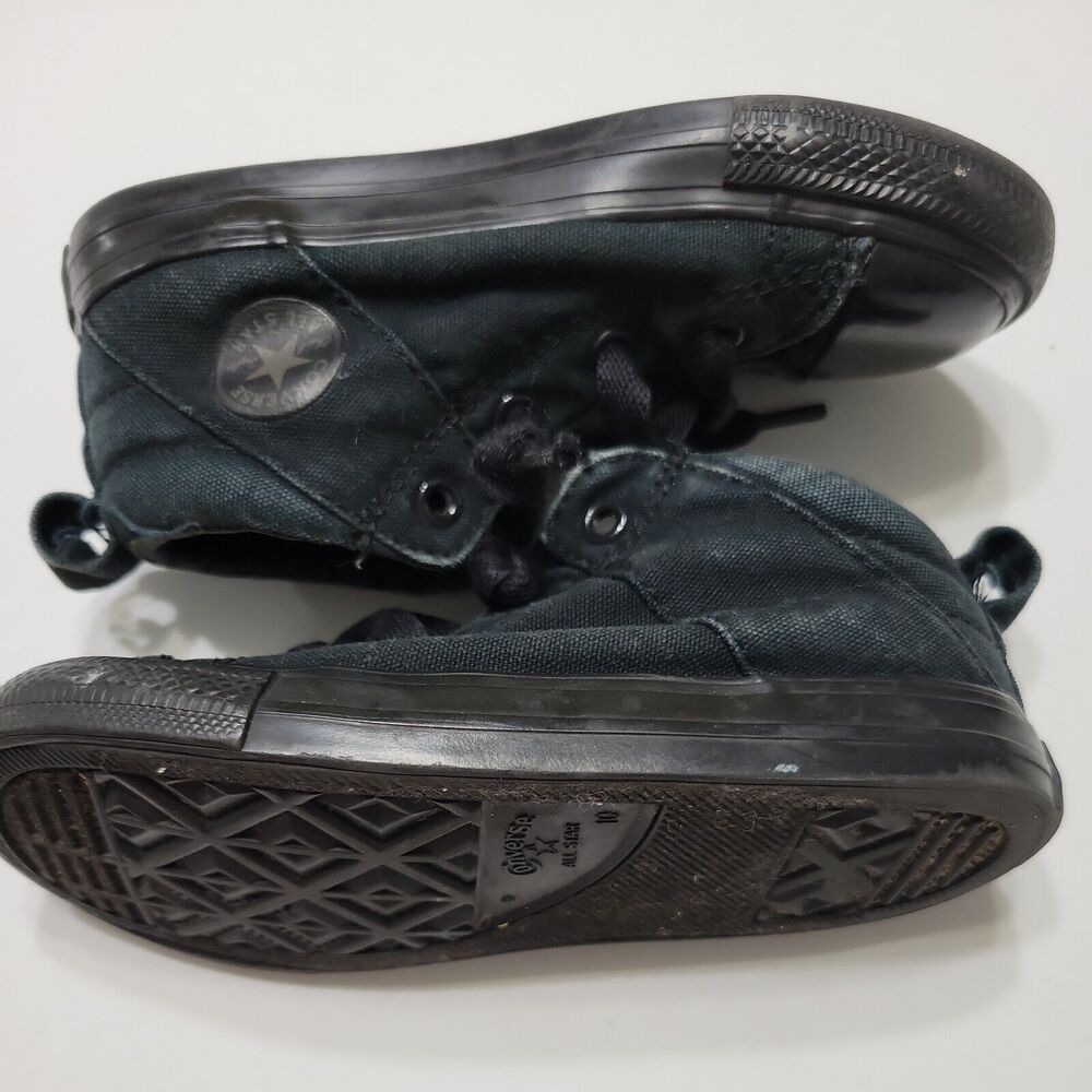 Converse Shoes Boys 10 Chuck Taylor All Star Sneakers Black High Sneaker